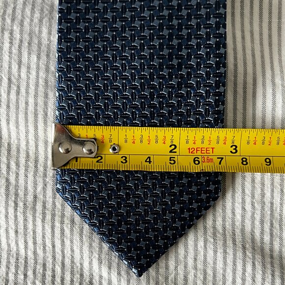 Simons Neck Tie Blue 100% Silk - Picture 2 of 5
